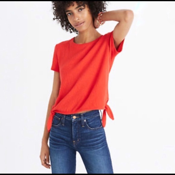 Madewell Texture Thread Modern Side-Tie Top H8951 - Picture 1 of 11